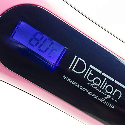 IDItalian IDELISSBRUSH50W Utensilio de peinado Cepillo alisador Caliente 50 W - Moldeador de pelo (Todo el pelo, Cabello seco, 60 °C, 230 °C) Rosa, 5,5 x 11,2 x 33 cm