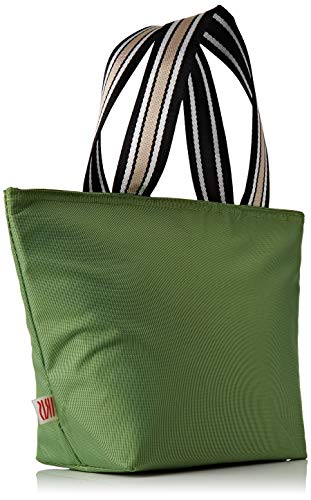 IRIS Tote Bolsa Porta Alimentos, Tela, Verde, 33x14x23 cm