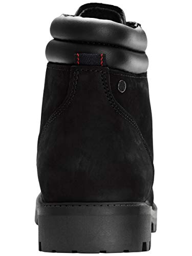 JACK & JONES Jfwstoke Nubuck Boot Mono Noos, Botas Clasicas para Hombre, Negro (Black Black), 43 EU