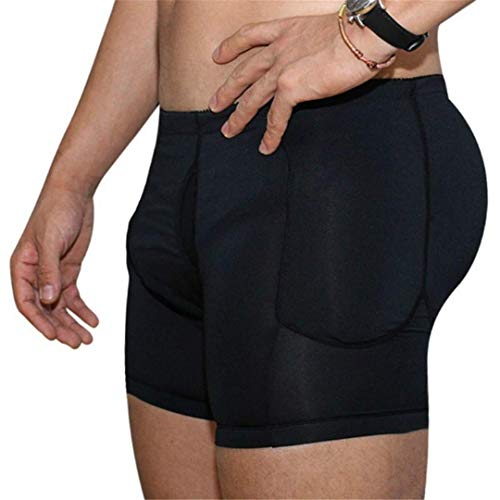 JJZXPJ Hombres Fajas Adelgaza la Talladora del Cuerpo de la Talladora de los Hombres Calzoncillo Retro Hola Wasit Panza de Control for Adelgazar Fajas Pantalones Cortos (Color : Black, Size : M)