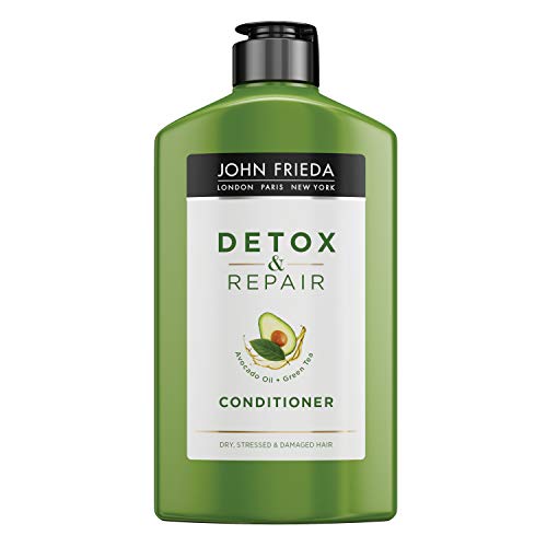 John Frieda Acondicionador Reparador Detox 250ml | Pelo Seco y Dañado | Hidratante | Solido | Nutritivo