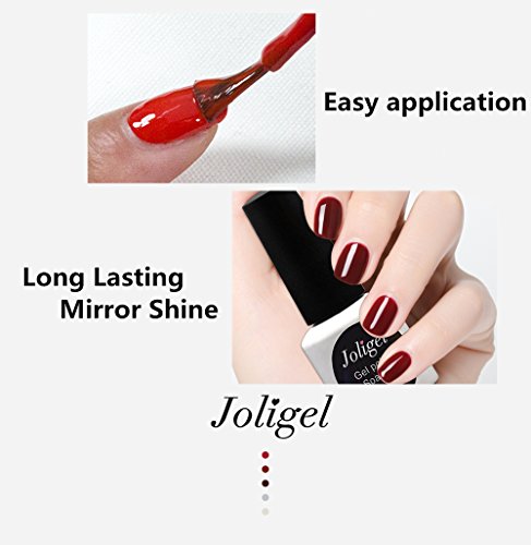 Joligel Esmalte Permanente para Uñas Pintauñas Efecto Gel Semipermanente Shellac UV LED para Manicura Pedicura Profesional Casera, Amarillo Mostaza (Amarillo Jengibre), 10ml