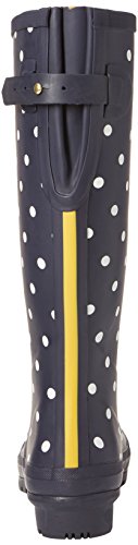 Joules Wellyprint, Botas de Agua para Mujer, Azul French Navy Spot Fnavspt, 38 EU