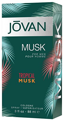 Jovan Tropical Musk Eau de cologne para hombre, 88 ml