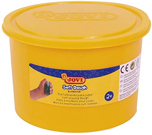 Jovi Soft Dough Blandiver, Bote de 460 g, Color Amarillo (46002)