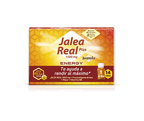 JUANOLA Jalea Energy, Complemento alimenticio con jalea real fresca, 14 Viales