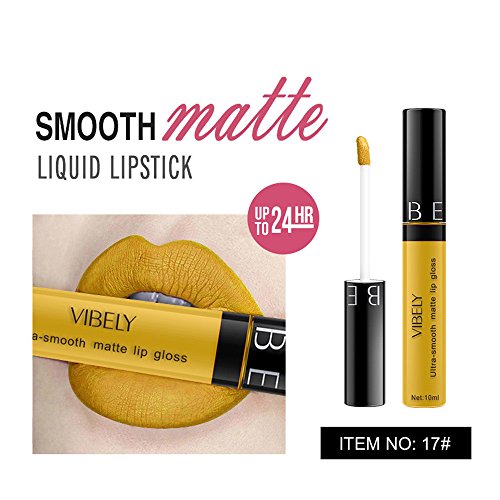 JUTOO Esmalte mate para labios, color mate, brillo mate para labios, hidratación duradera, brillo labial, lápiz labial