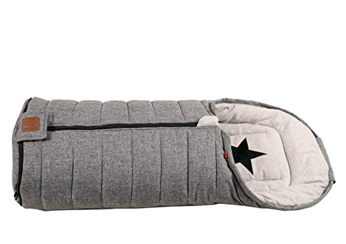 Kaiser 65849225 Shinny - Saco de dormir (algodón), color gris