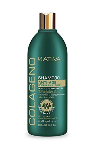 Kativa Colageno Anti-Edad Champú 500ml + Acondicionador 500ml + Mascarilla 250ml