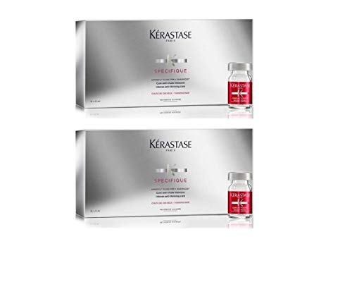 Kérastase - Kit Aminexil Specifique doble, ampollas anticaída capilar, 20 x 6 ml