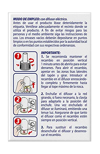 Kill Paff Kids| Insecticida Eléctrico| Antimosquitos |Eficaz Contra Mosquito Tigre y Transmisores de Enfermedades Tropicales |sin Olor|45 Noches de Protección |Contenido: 1 Recambio