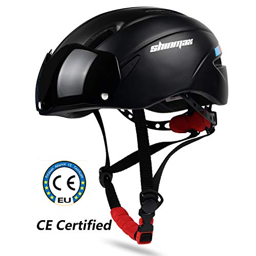 KINGLEAD Casco Bicicleta con Visera, Protección de Seguridad Ajustable Casco de Bicicleta Ligera para Montar en Bicicleta Casco de Bicicleta BMX Scooter Skate Mountain Road