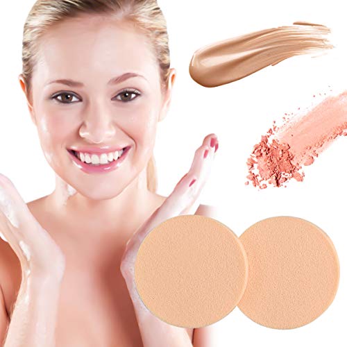 Kissral Esponjas para Maquillaje, 12 Piezas Esponja de Pintura Facial Esponja de Maquillaje Esponja Espuma Unisex de Adultos Uso Dual Seco y Húmedo Redondo