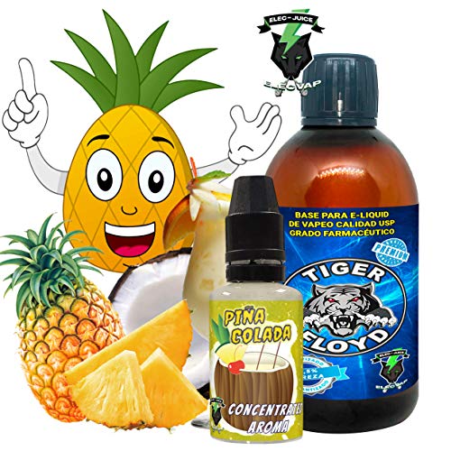 Kit Alquimia Vapeo | Oasis Piña Aroma Concentrado + Base Vapeo - 70VG/30PG - 100 ml | Sin Nicotina: 0mg | Para Vaper Cigarrillo Electronico | Sabor Flavour