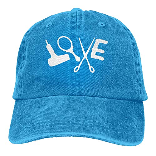 KLING Gorra de béisbol para Unisex, peluquería Love 0 Algodón Ajustable