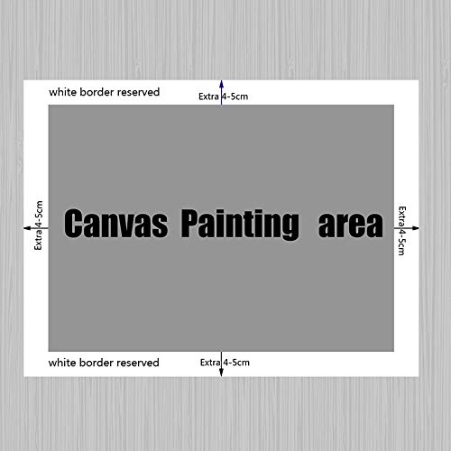 KWzEQ Arte de la Pared Lienzo Mono Blanco y Negro Carteles e Impresiones murales Modernos para la decoración del hogar de la Sala de Estar,Pintura sin Marco,60X90cm