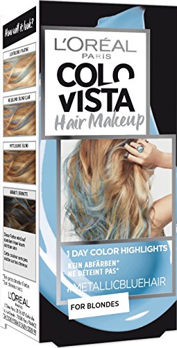 L 'Oréal Paris colovista Hair Makeup 1 de Day de color destacados de 2 metallicbluehair