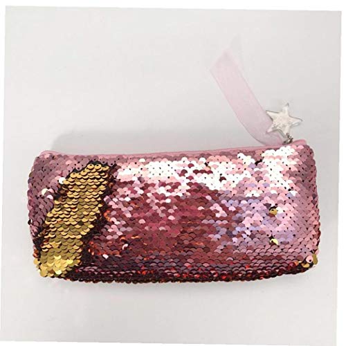 La bolsa de lentejuelas de maquillaje cosmético del bolso reversible manera del bolso de las mujeres del bolso de Bling del partido de tarde del brillo chispeante brillante del embrague del bolso de