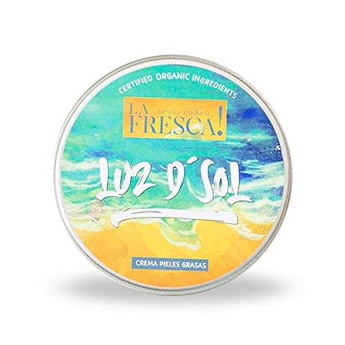 LA FRESCA Luz D'Sol Crema Hidratante Facial Mujer/Un Limpiador Facial con Vitamina E, Acido Hialuronico para Combatir Dermatitis Seborreica sin Brillos, Hidratante Facial de Origen Natural - 50 ml