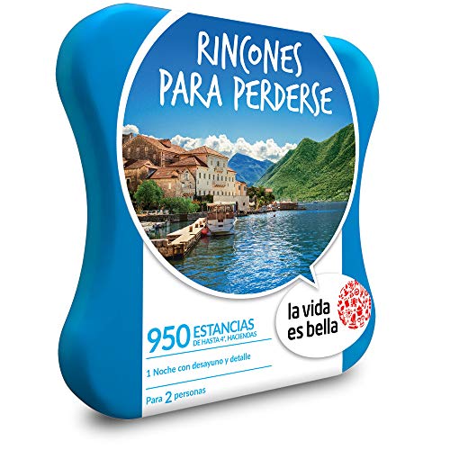 LA VIDA ES BELLA - Caja Regalo - RINCONES PARA PERDERSE - 950 hoteles 4*, haciendas y muchos más en España, Portugal, Francia, Bélgica e Italia