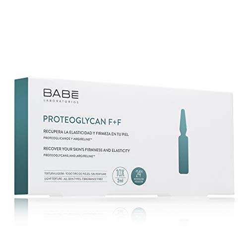 Laboratorios Babé - Ampollas Faciales Proteoglicanos + Argireline (10 Unidades), Hidratación 24 Horas, Rostro Rejuvenecido, Efecto Tensor, Efecto Botox, Efecto Flash, Reestructurante