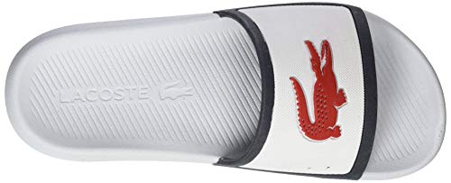 Lacoste Croco Slide Tri 3 CFA, Zapatillas para Mujer, Blanco (Wht/Nvy/Red), 38 EU