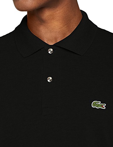 Lacoste L1312 Polo, Negro (Noir), L (Talla del fabricante: 5) para Hombre