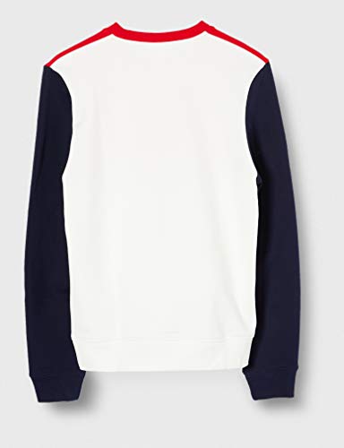 Lacoste Sh5185 Sudadera, Blanco (Farine/Rouge-Marine Avj), X-Small (Talla del Fabricante: 2) para Hombre