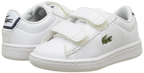 Lacoste Sport Carnaby EVO BL 1 SPI, Zapatillas para Niños, Blanco (wht/nvy), 27 EU (9.5 UK)