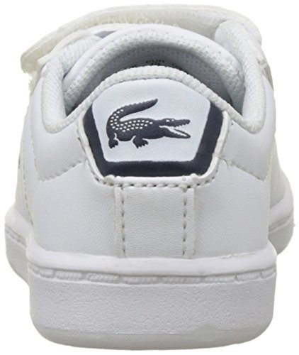 Lacoste Sport Carnaby EVO BL 1 SPI, Zapatillas para Niños, Blanco (wht/nvy), 27 EU (9.5 UK)