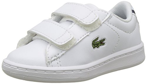 Lacoste Sport Carnaby EVO BL 1 SPI, Zapatillas para Niños, Blanco (wht/nvy), 27 EU (9.5 UK)