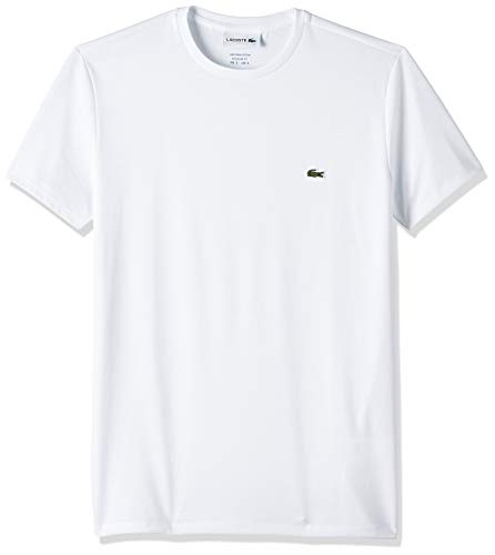 Lacoste TH6709, Camiseta para Hombre, Blanco (Blanc), M (Talla del fabricante: 4)