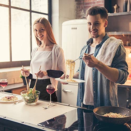 LANMOK Delantal de Camarero Cortos Negro Mandiles de Cocina Cinturón Monedero Delantales Comerciante Unisex con Mangas a Prueba de Aceite para BBQ Cocinero Restaurantes Cajeros