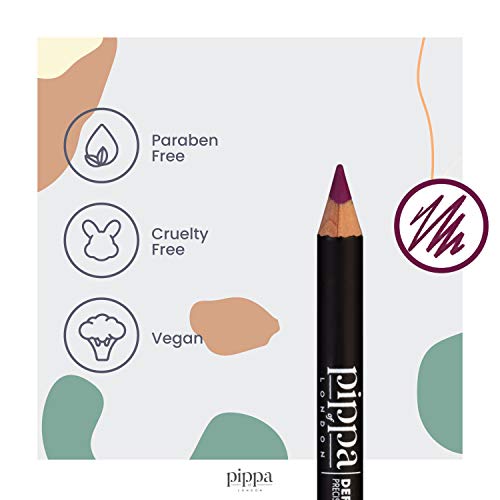 Lápiz Delineador de Labios Pippa of London - Ultra suave relleno labial para el contorno de los labios - Intenso delineador de labios permanente