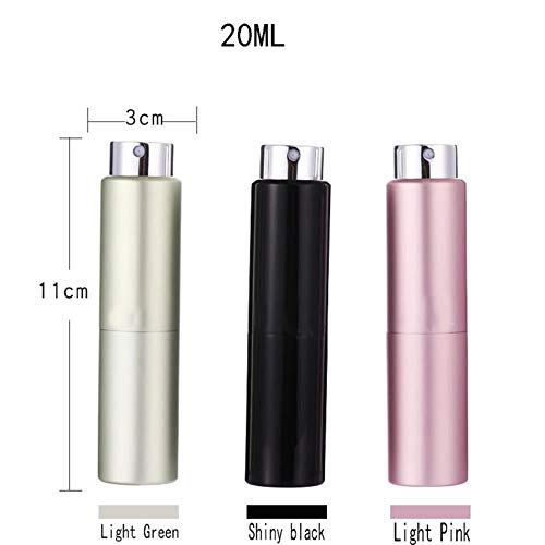 LASISZ 8ML 10ML 15ML 20ML Mini Botella de Perfume de Aerosol Recargable de Aluminio portátil Contenedores cosméticos vacíos Atomizador para Viajero, Oro, Flor de 10ML