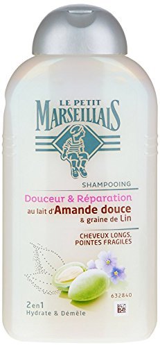 LE Petit Marseillais Hair Shampoo with Lin & Sweet Almond ( 250 ml ) Made in E.U. by Le Petit Marseillais