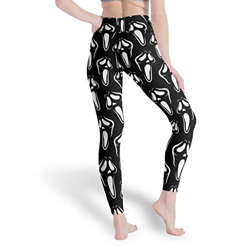 Leggings para mujer, diseño de Halloween Ghost Wow, supercomodidad, con polainas de entrenamiento para juegos blanco XXL