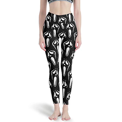 Leggings para mujer, diseño de Halloween Ghost Wow, supercomodidad, con polainas de entrenamiento para juegos blanco XXL