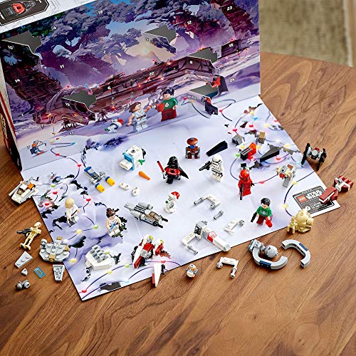 LEGO 75279 Star Wars Calendario de Adviento Navidad 2020, Miniset de Contrucción con Naves Estelares y Personajes Icónicos