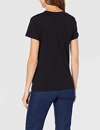 Levi's The Perfect Tee, Camiseta, Mujer, Negro (Large Batwing Black 201), M