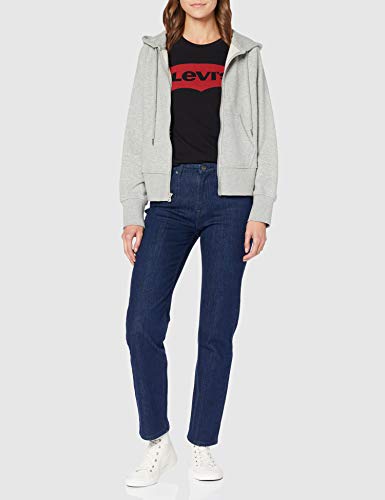 Levi's The Perfect Tee, Camiseta, Mujer, Negro (Large Batwing Black 201), M