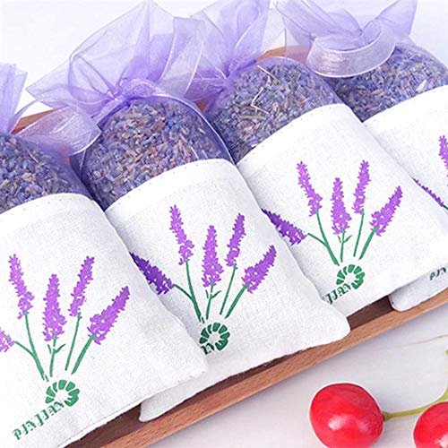 LEZED Bolsa de Bolsita de Lavanda Bolsa de Bolsita vacías de Lavanda de Organza Bolsas de Lavanda de los perfumados per Lavanda Flores Secas Especias Arroz Joyas Dulces Regalo Recuerdo 20 Piezas