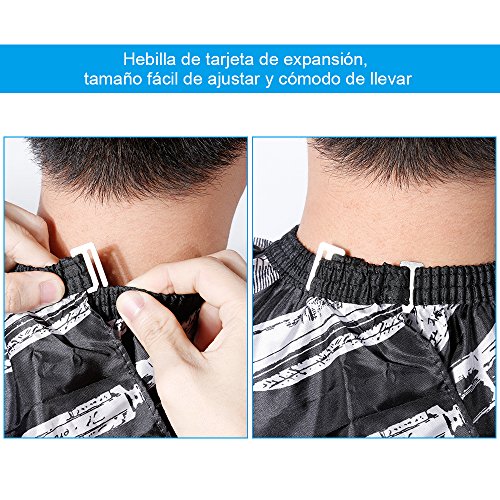 Lictin CAPA DE PELUQUERIA cabello de corte de pelo barras de salón de belleza para corte de pelo adultos, tinte y mechas con un Cepillo de Cuello