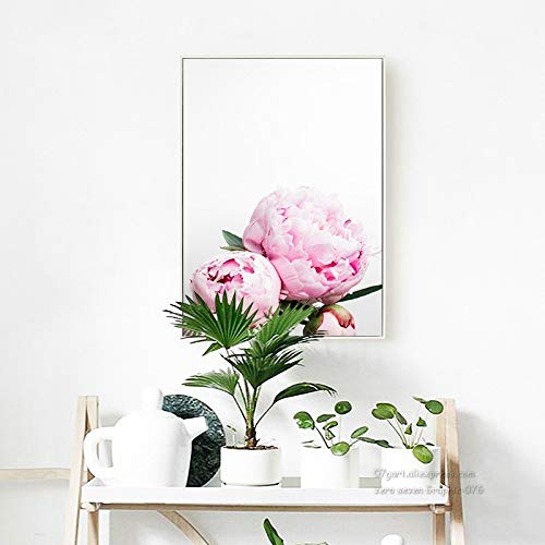 Lienzo Pintura Peony Poster y Mural Picture Printing Living Room Decoración del hogar 60x90cm