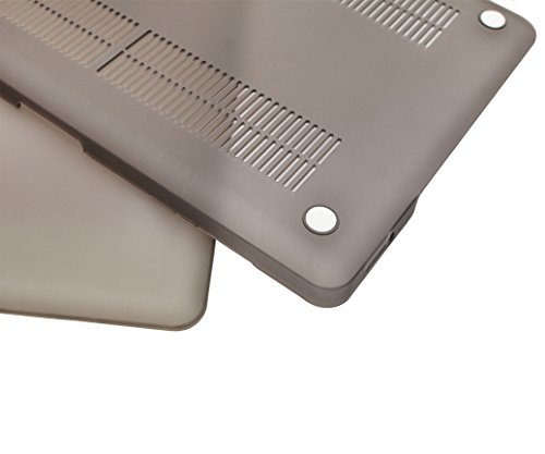 Lilware Smooth Touch Ultra Slim - Carcasa rígida de plástico para MacBook Pro de 2ª generación A1286 de 15,4", Semitransparente 15-Inch MacBook Pro 2nd Gen Gris Semitransparente.