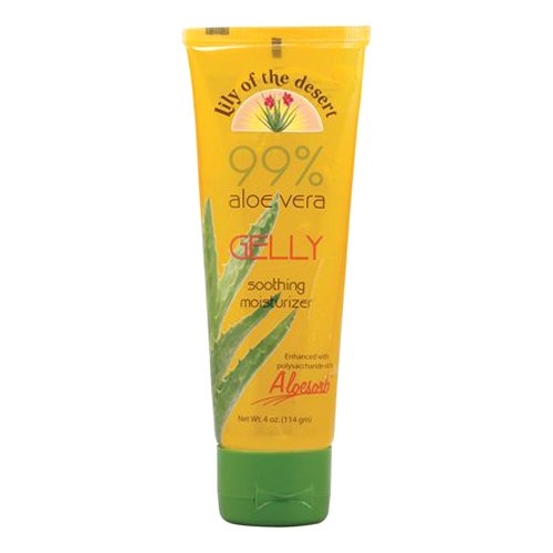 Lily Of The Desert - 99% del áloe de la crema hidratante calmante de Vera Gelly - 4 oz.