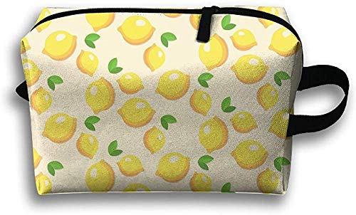 Limones patrón bolsa de viaje bolsa de artículos de tocador bolsa de teléfono monedero bolsa cosmética estuche organizador multifunción bolsa de almacenamiento