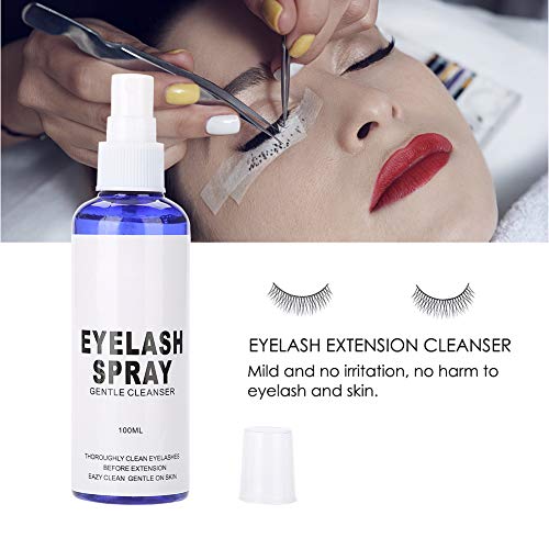 Limpiador de espuma para pestañas profesional, Limpiador de extensión de pestañas para ojos para champú para ojos y pestañas - 100ML