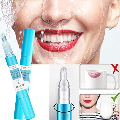 Lip gloss,Lip Enhancer, Sellador de lápiz Labial, lápiz Labial con Bloqueo de Labios, Copa antiadherente impermeable, Líquido de protección de lápiz labial transparente que no se desvanece.