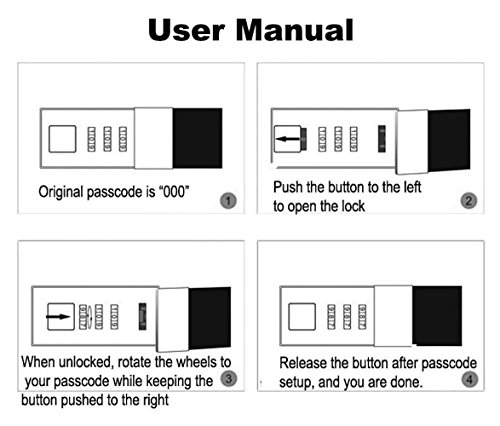 Lirener Rellenable PU contraseña Notebook Revistas diario secreto de tapa dura con Coded Cuadernos de bloqueo, cocodrilo tamaño A5 (210x145mm)